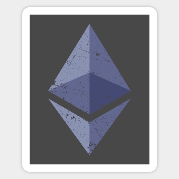 Ethereum - Vintage Sticker by The Libertarian Frontier 